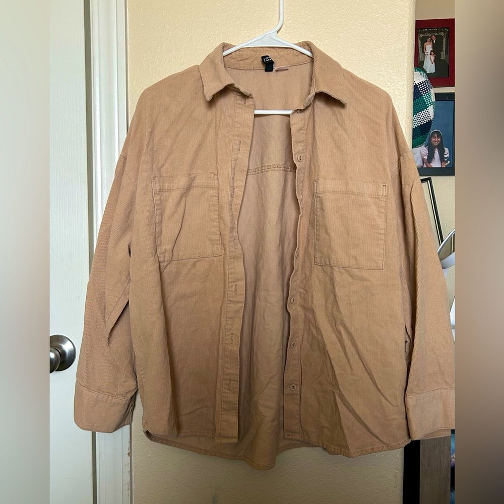 H&M divided tan Corduroy jacket
